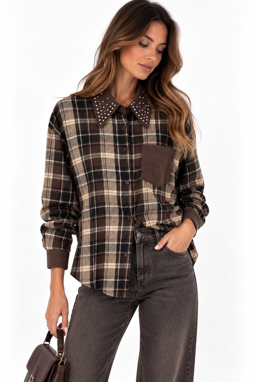 Camicia tartan jewel