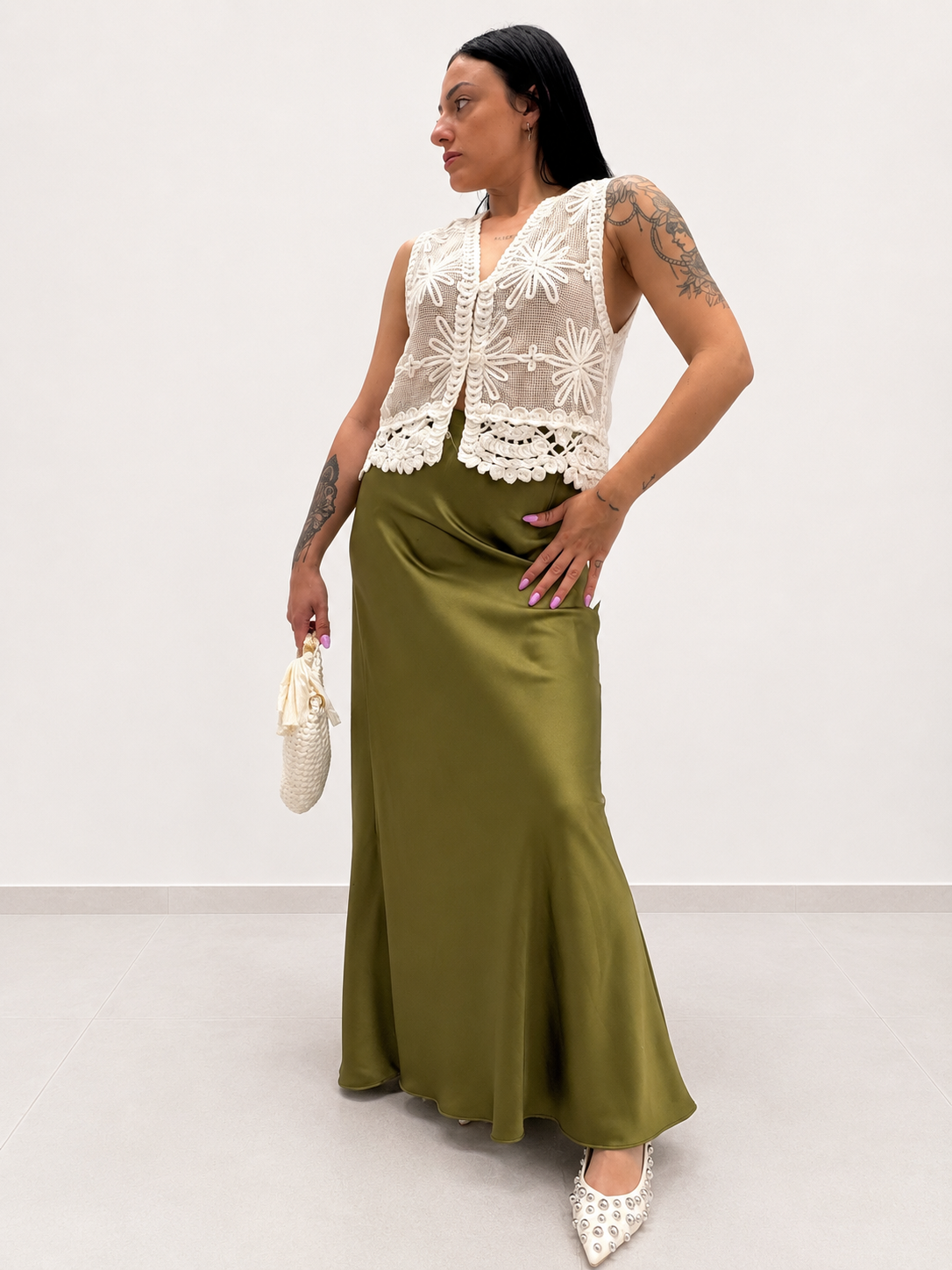 Gonna Satin Olive